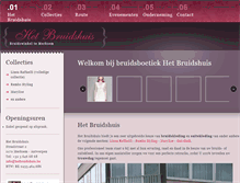 Tablet Screenshot of hetbruidshuis.be